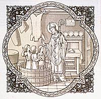 Enluminure de saint Nicolas