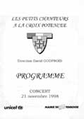 Programme Unicef 1998